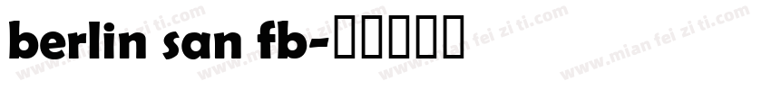 berlin san fb字体转换